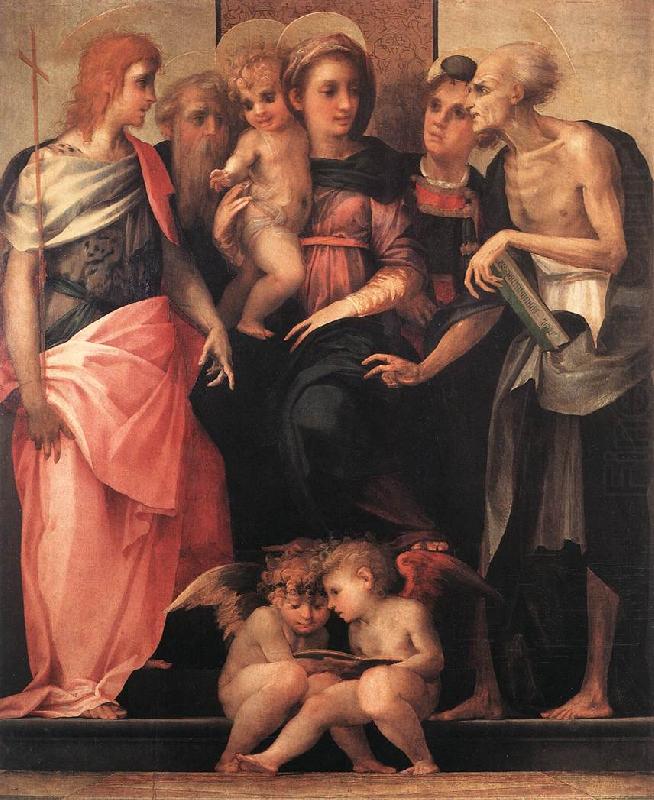 Madonna Enthroned with Four Saints, Rosso Fiorentino